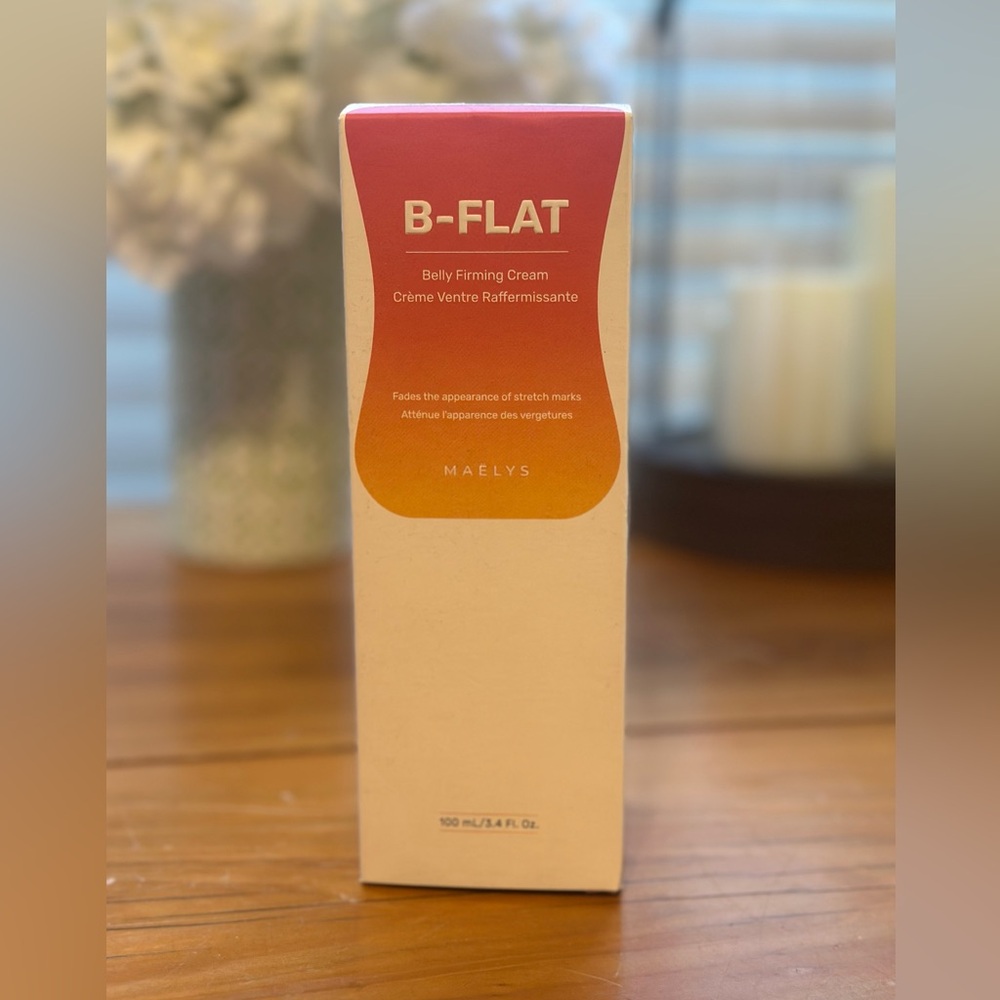 Maelys B-FLAT Belly Firming Cream - Pink and White